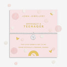 Joma Jewellery Kids' Confetti A Little | Officially A Teenager | Silver Plated | Bracelet | 15.5cm Stretch