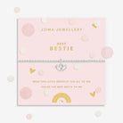 Joma Jewellery Kids' Confetti A Little | Best Bestie | Silver Plated | Bracelet | 15.5cm Stretch