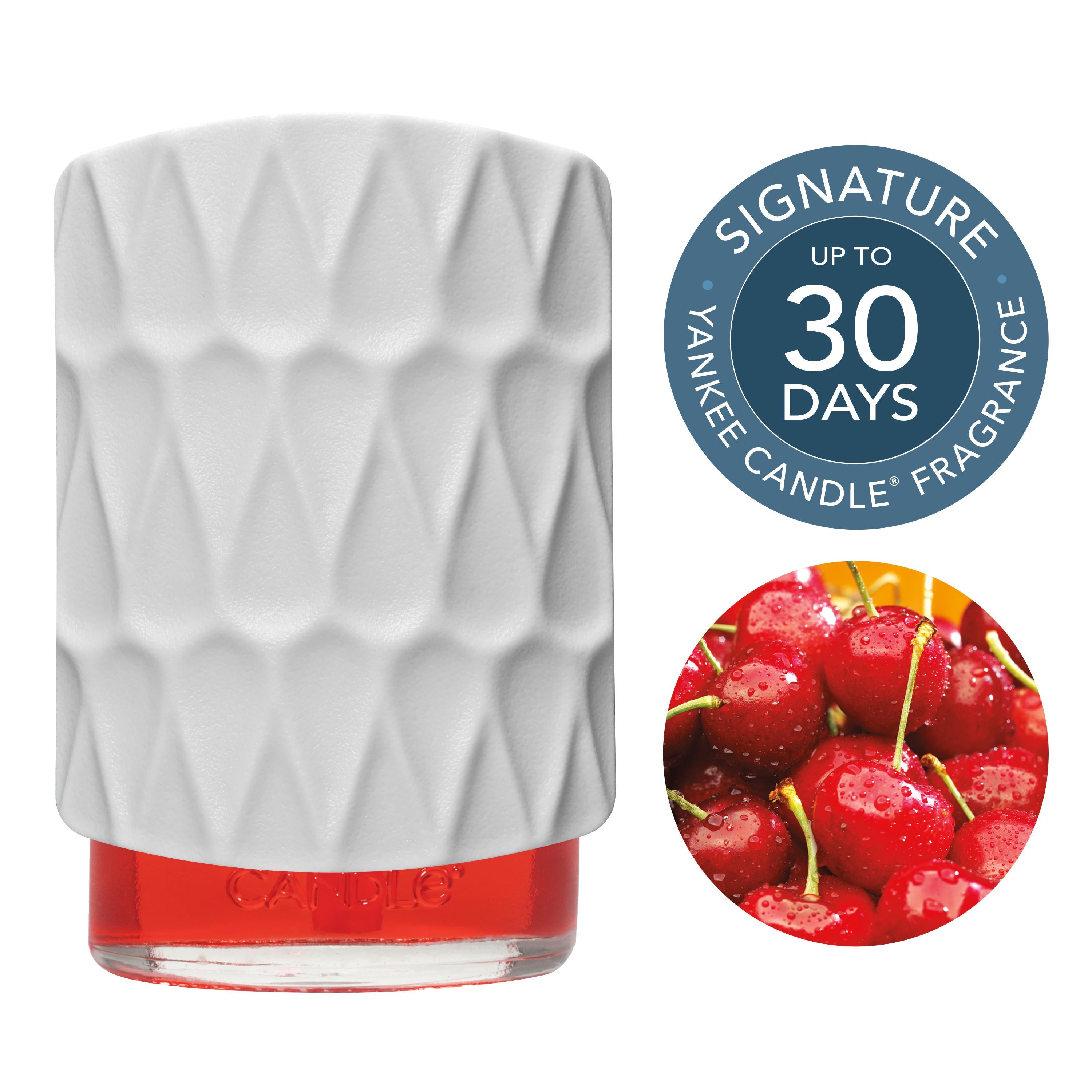 Close up image of Yankee Candle Black  Cherry ScentPlug Starter Kit