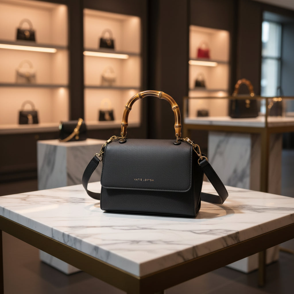 Katie Loxton Ezra Bamboo Top Handle Crossbody Bag 