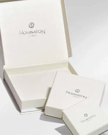 Nomination jewelry boxes on a white background. which is supplied with purchase of this item.