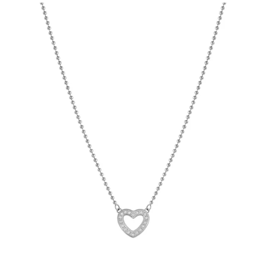 Nomination Italy Necklace SOFFIO D'AMORE necklace in steel and cubic zirconia Heart