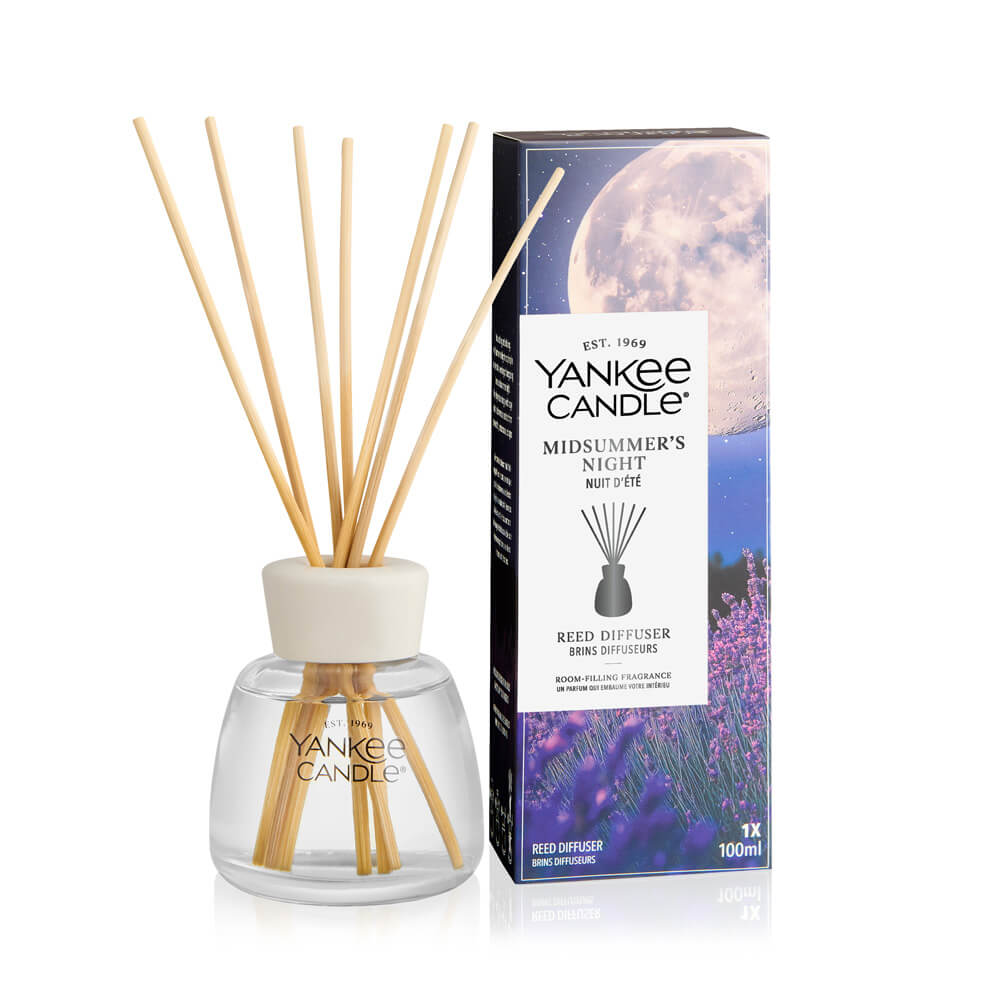 Yankee Candle reed diffuser with packaging on a white background