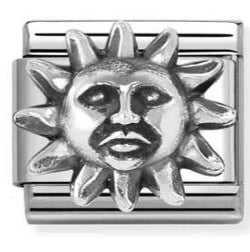 Nomination Italy composable link displaying a silver sun