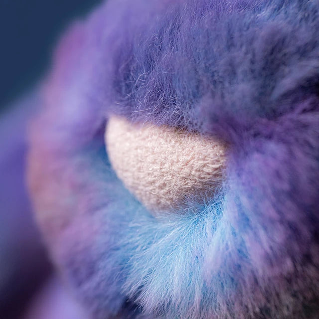 Close up of Zodiop Luxe space bunny pale pink nose
