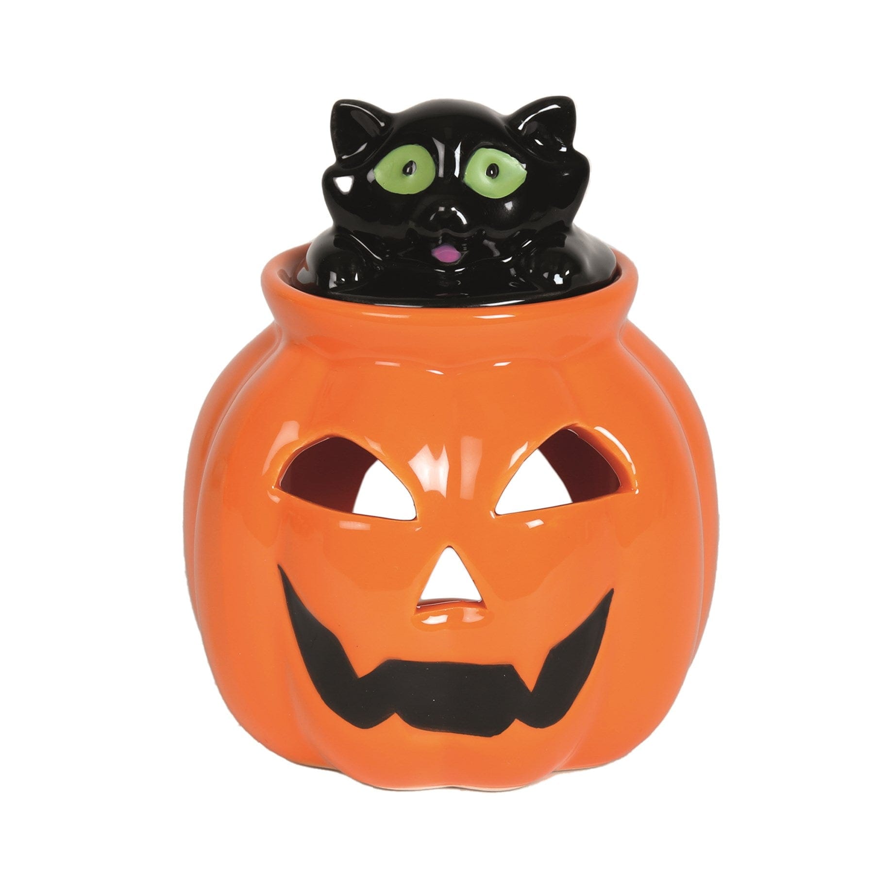 Aroma Accessories Melt Warmer Halloween Bunch Wax Melt Warmer - Pumpkin with Black Cat