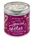 Best Kept Secrets Candles Best Kept Secrets Festive Candle - Special Sister Wonderful Christmas
