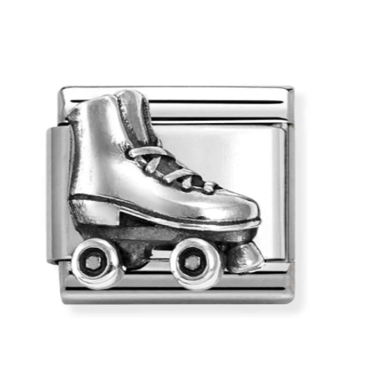 Nomination Italy composable charm of a sterling silver roller skate 