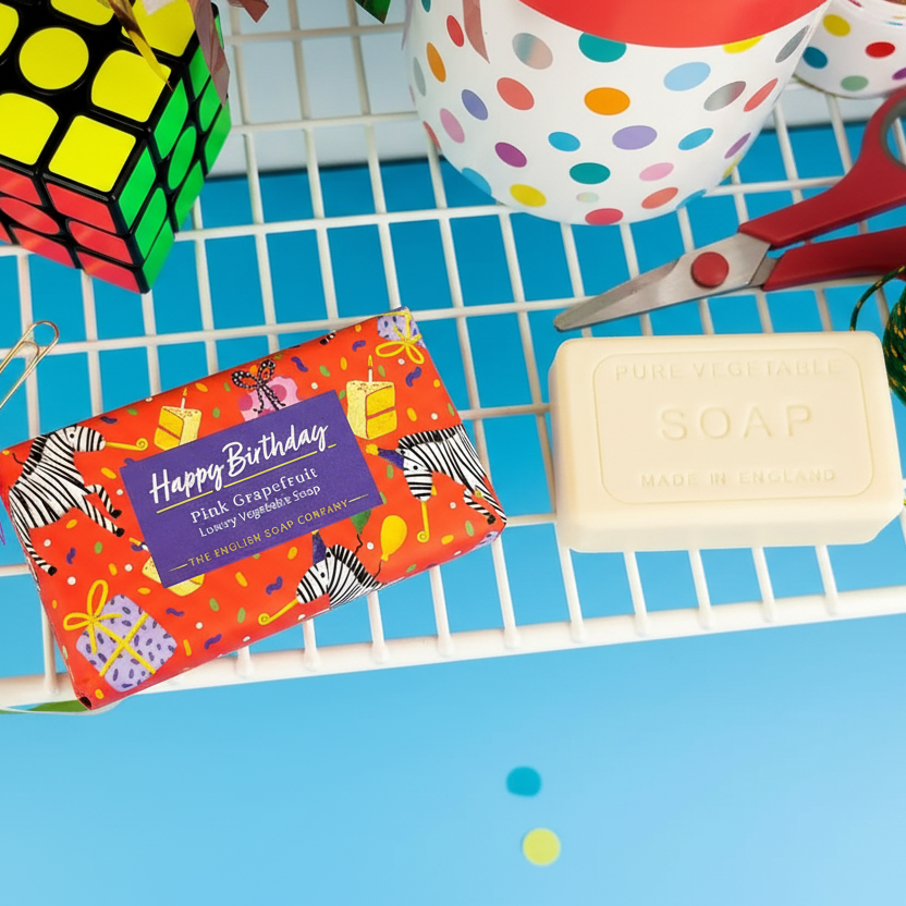 Happy Birthday Soap with Naked Bar