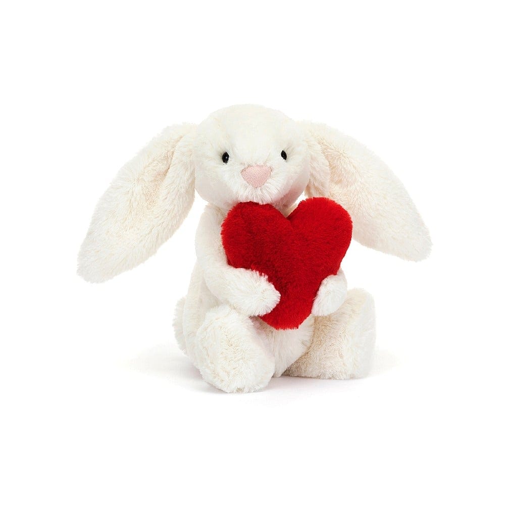 Jellycat Bunny Jellycat Bashful Red Love Heart Bunny - Small