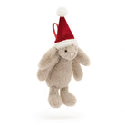 Jellycat Hanging Decoration Jellycat Bashful Christmas Bunny - Hanging Soft Decoration