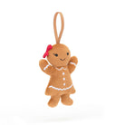 Jellycat Hanging Decoration Jellycat Festive Folly Gingerbread Ruby - Hanging Soft Decoration