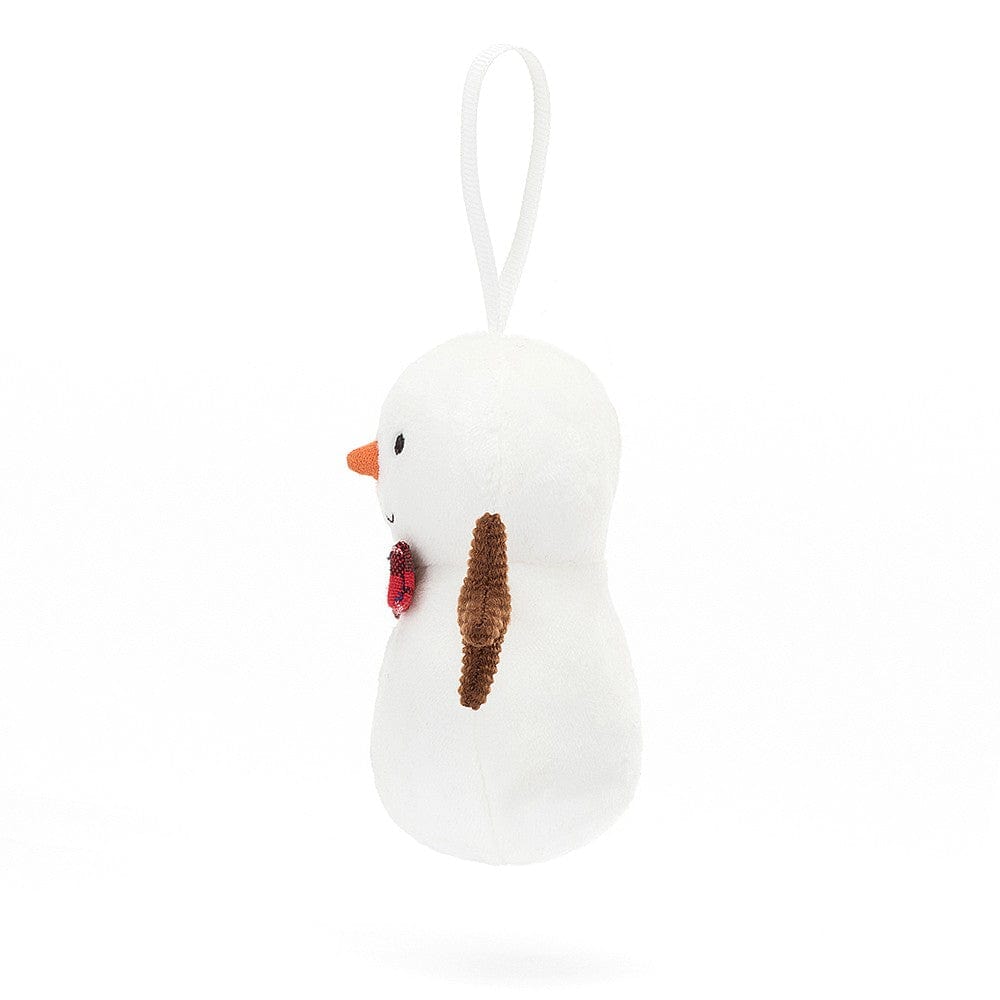 Jellycat Hanging Decoration Jellycat Festive Folly Snowman - Hanging Soft Decoration