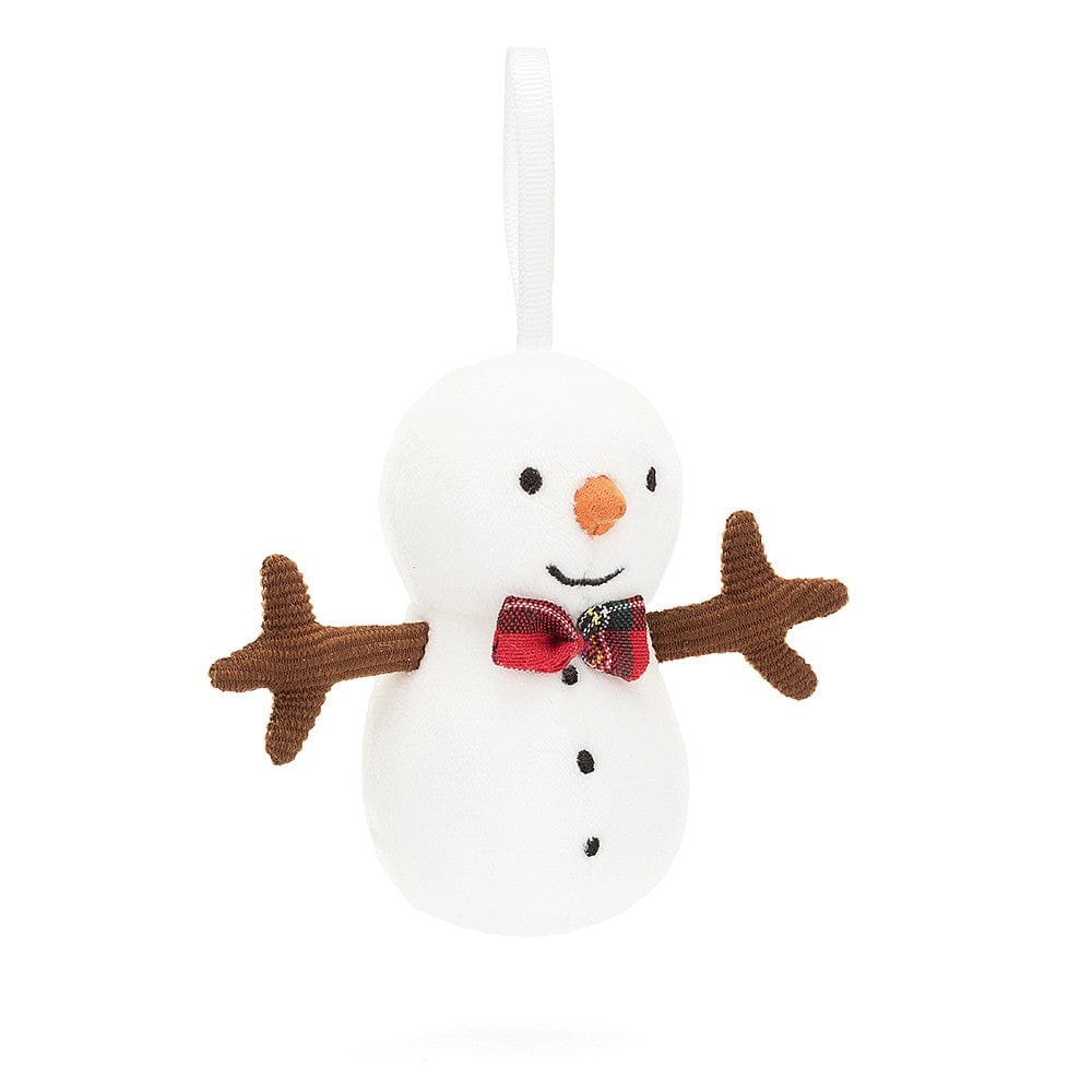 Jellycat Hanging Decoration Jellycat Festive Folly Snowman - Hanging Soft Decoration