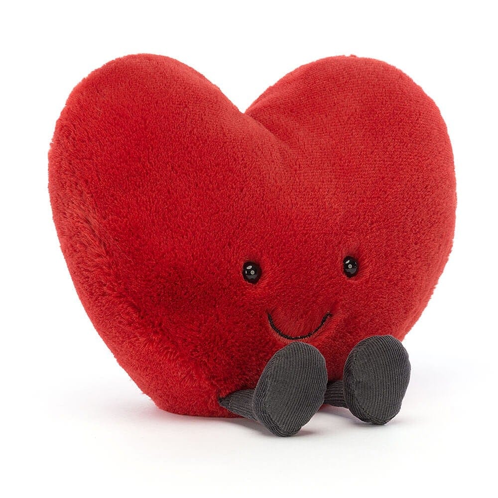 Jellycat Heart Large - 19cm Jellycat Amuseable Red Heart
