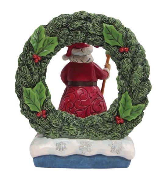 Jim Shore Figurine Jim Shore - Believe in the Magic of Christmas - Santa in Wreath Figurine