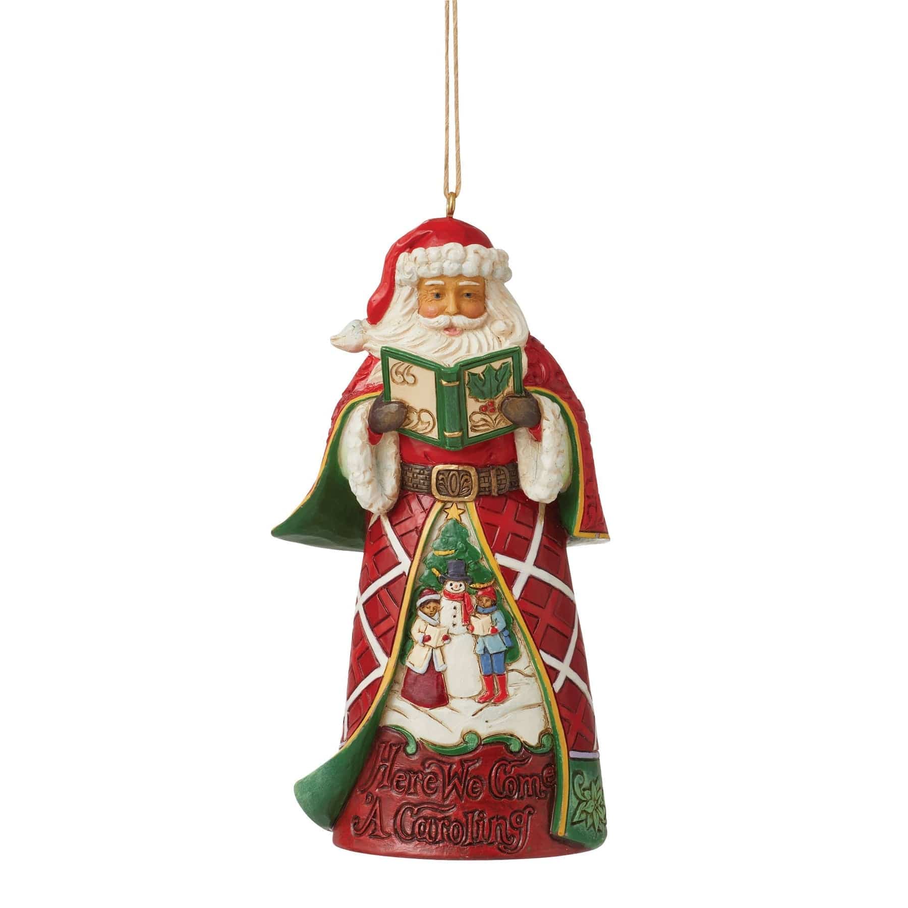 Jim Shore Figurine Jim Shore - Caroling Song Santa - Hanging Christmas Figurine