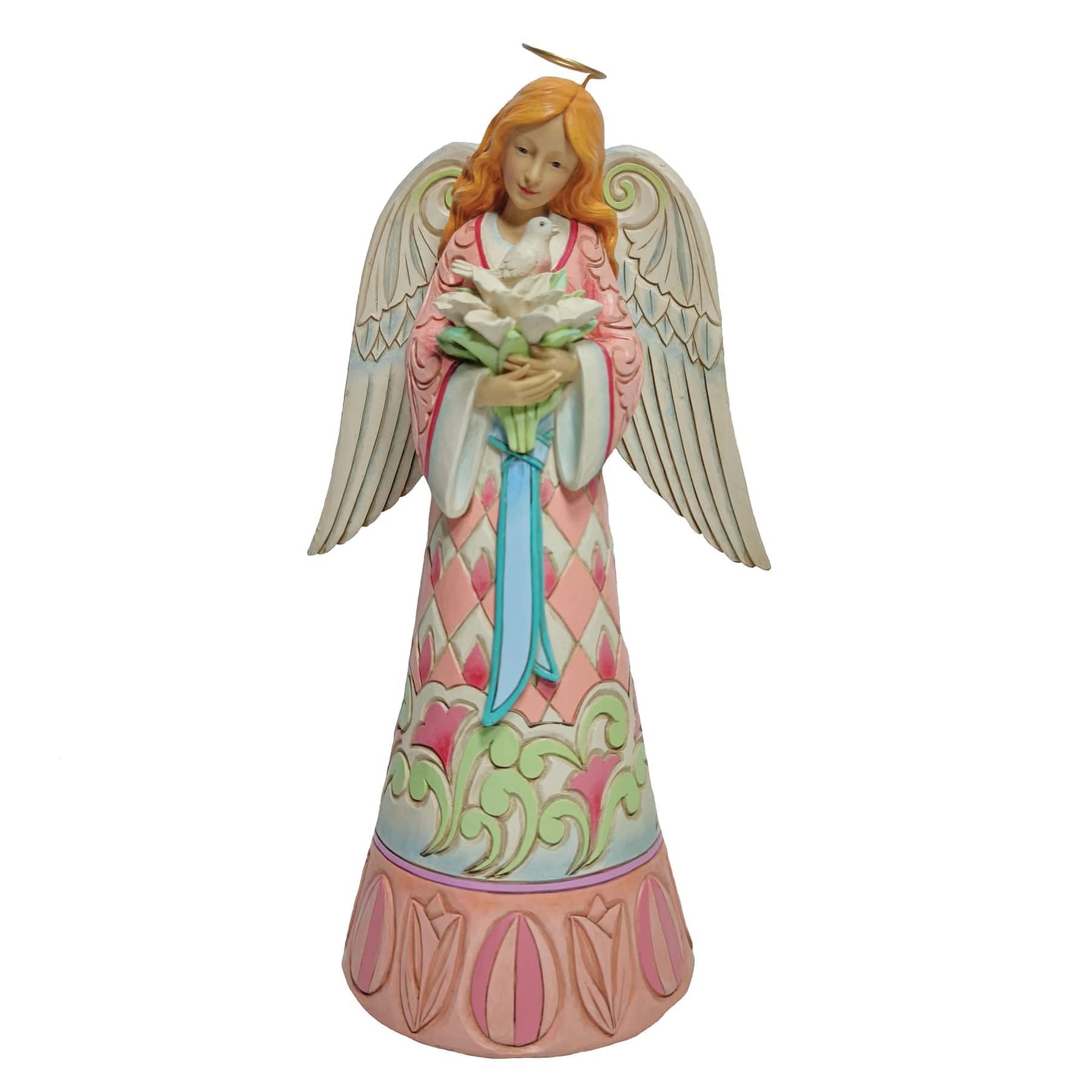 Jim Shore Figurine Jim Shore - Easter Faith - Angel with Lilies & Doves Figurine