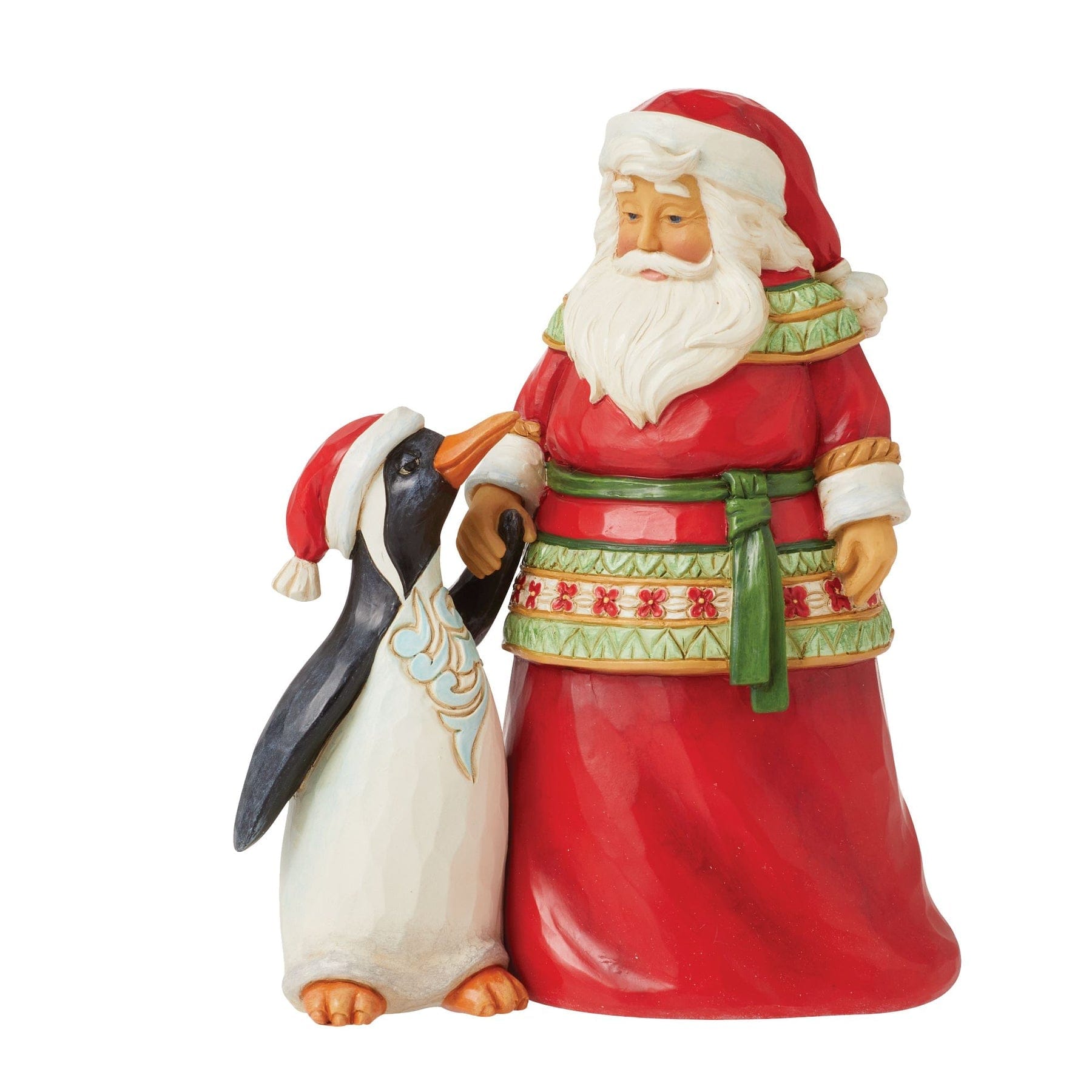 Jim Shore Figurine Jim Shore - Pint Sized Santa with Buddy - Christmas Figurine