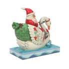 Jim Shore Figurine Jim Shore - Santa Riding Swan - Christmas Figurine