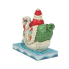 Jim Shore Figurine Jim Shore - Santa Riding Swan - Christmas Figurine