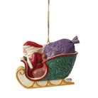 Jim Shore Figurine Jim Shore - Twas the Night Before Christmas - Santa Sleigh Hanging Ornament