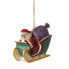 Jim Shore Figurine Jim Shore - Twas the Night Before Christmas - Santa Sleigh Hanging Ornament