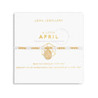 Joma Jewellery Bracelet Joma Jewellery Bracelet - A Little Gold Birthstone - April - Rock Crystal