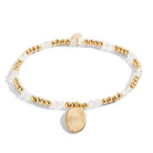 Joma Jewellery Bracelet Joma Jewellery Bracelet - A Little Gold Birthstone - April - Rock Crystal