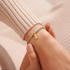 Joma Jewellery Bracelet Joma Jewellery Bracelet - A Little Gold Birthstone - December - Turquoise