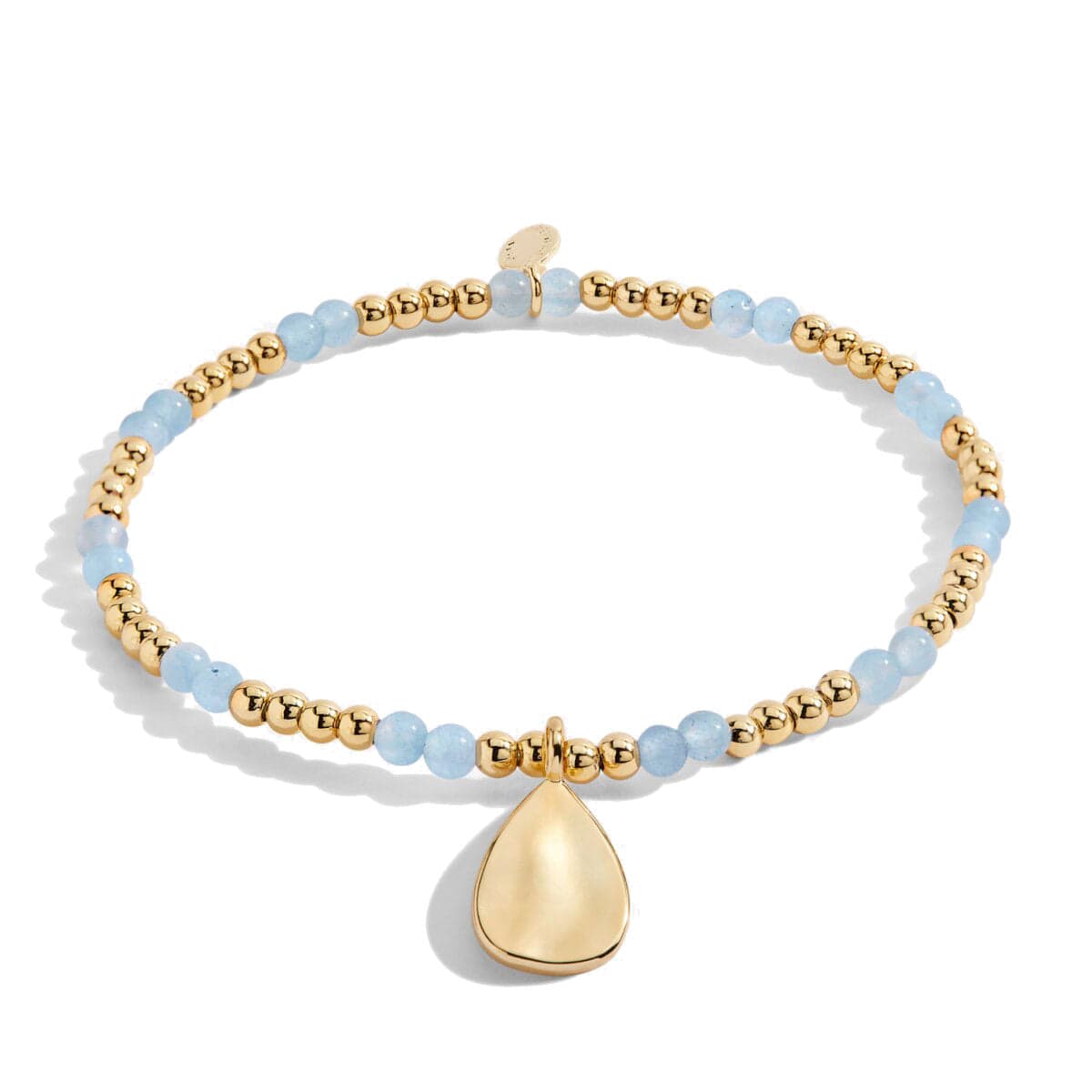 Joma Jewellery Bracelet Joma Jewellery Bracelet - A Little Gold Birthstone - March - Aqua Crystal