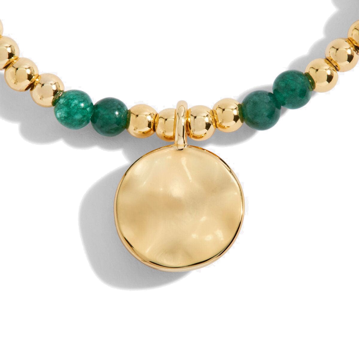 Joma Jewellery Bracelet Joma Jewellery Bracelet - A Little Gold Birthstone - May - Green Agate