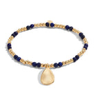 Joma Jewellery Bracelet Joma Jewellery Bracelet - A Little Gold Birthstone - September - Lapis Lazuli