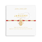 Joma Jewellery Bracelet Joma Jewellery Bracelet - A Little Gold January Birthstone - Garnet
