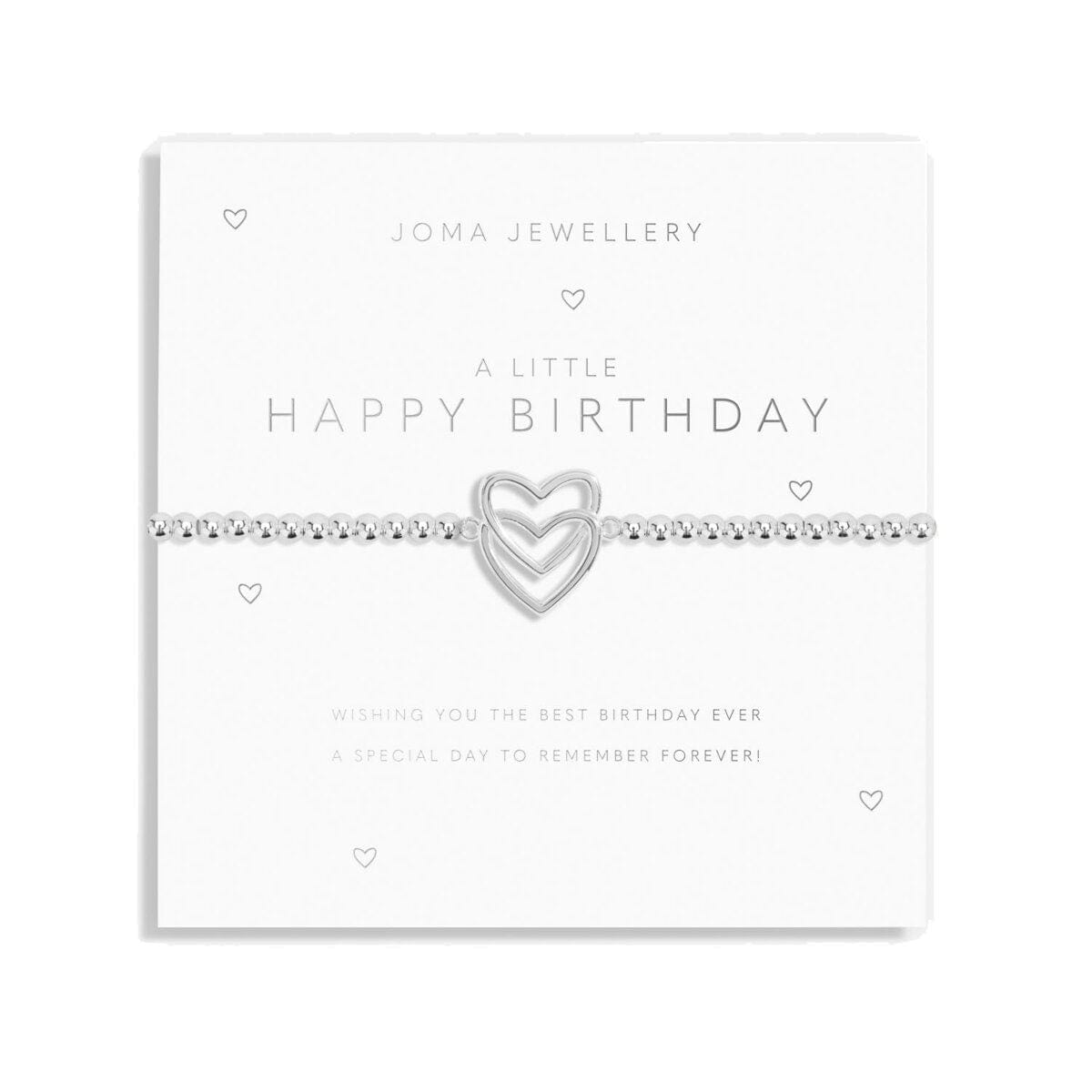 Joma Jewellery Bracelet Joma Jewellery Bracelet - A Little Happy Birthday (Linked Hearts)