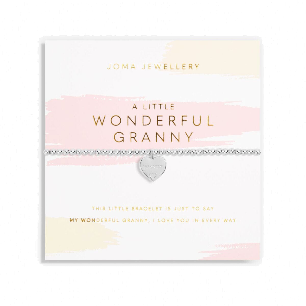 Joma Jewellery Bracelet Joma Jewellery Bracelet - A Little Wonderful Granny (Engraved Heart)