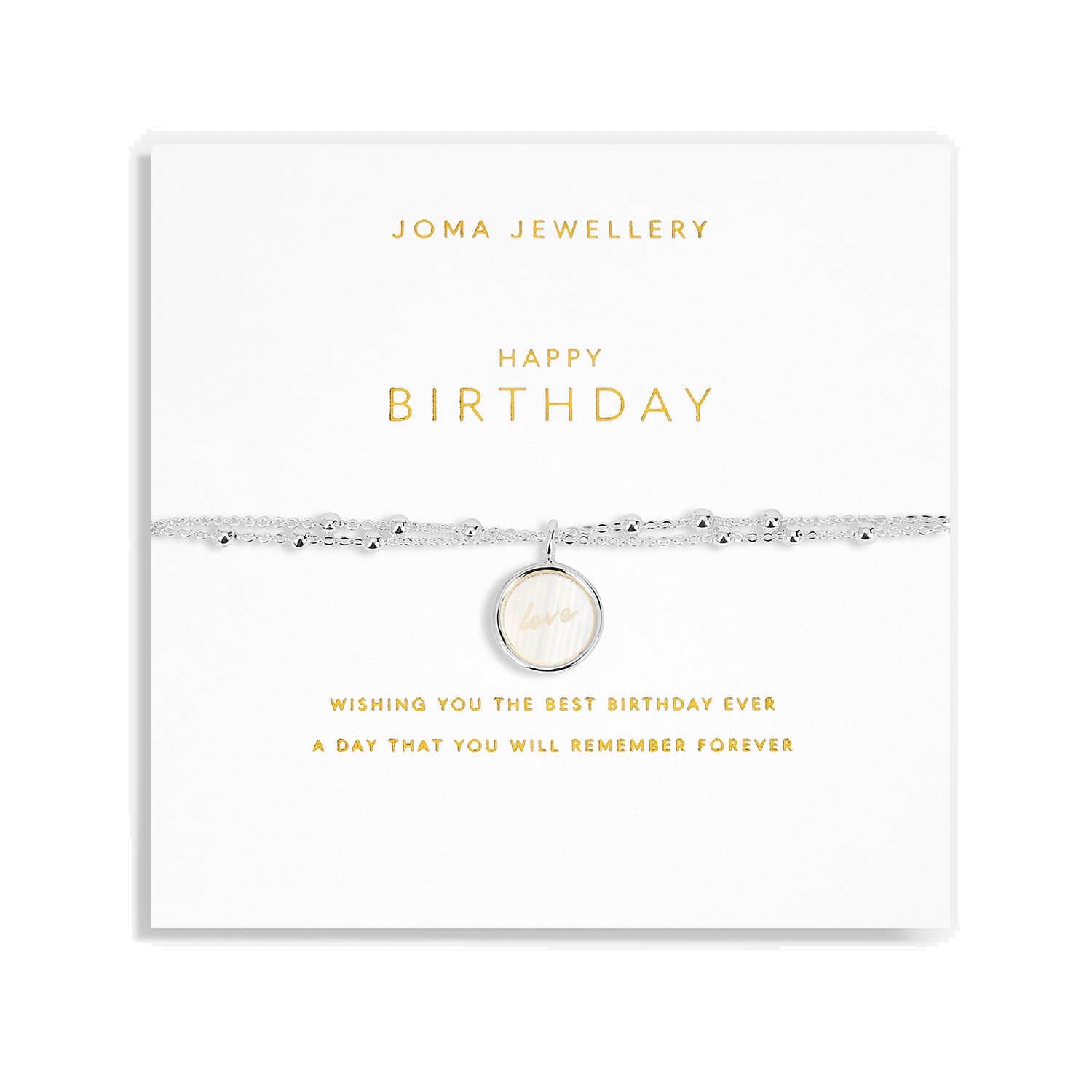 Joma Jewellery Bracelet Joma Jewellery My Moments Bracelet - Happy Birthday