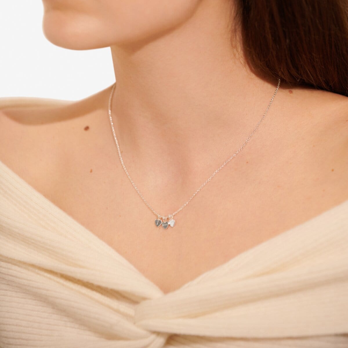 Joma Jewellery Bracelet Joma Jewellery Necklace - A Little I Love You (3 Hearts)