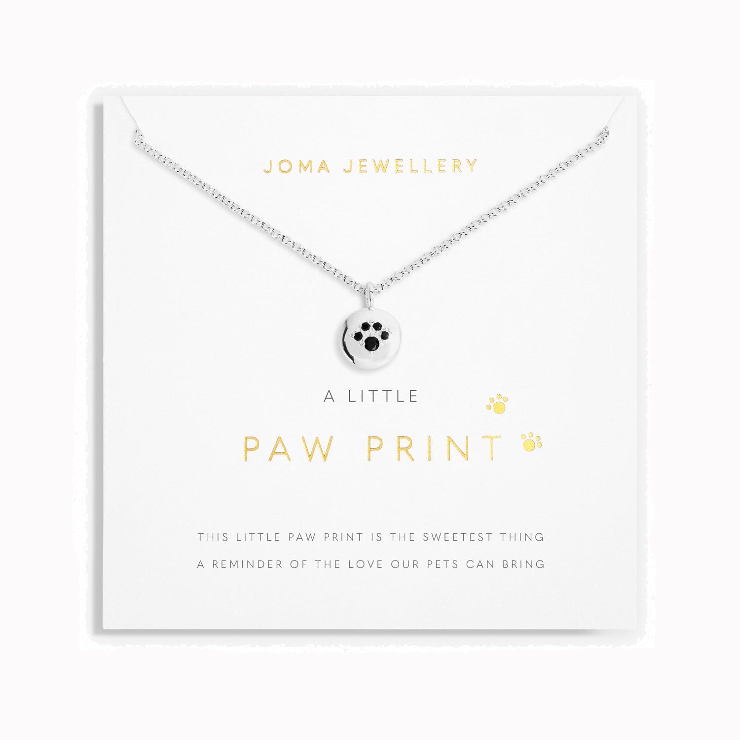 Joma Jewellery Bracelet Joma Jewellery Necklace - A Little Paw Print