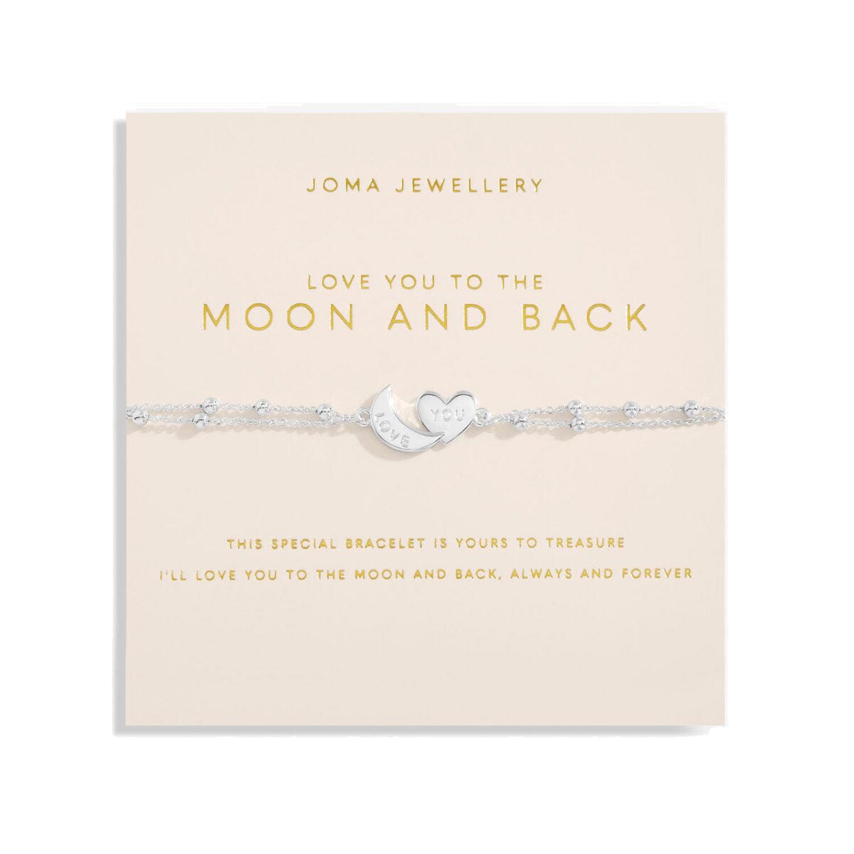 Joma Jewellery Bracelets Joma Jewellery Forever Yours Bracelet - Love You to the Moon and Back