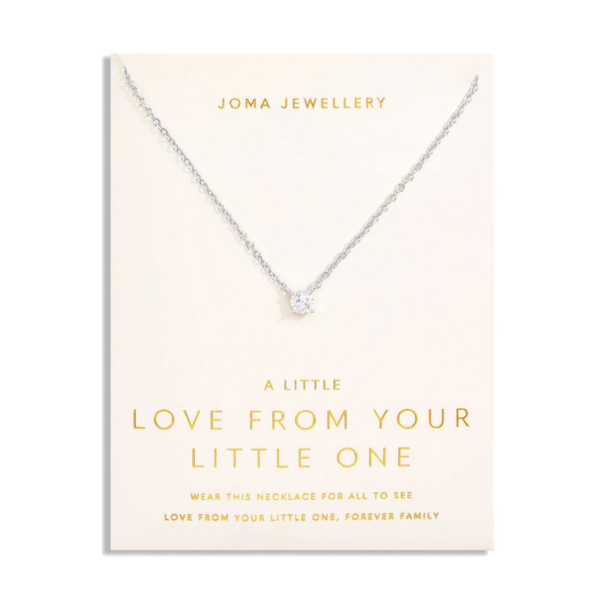 Joma Jewellery Necklace Joma Jewellery A Little Love From Your Little One Necklace - Silver
