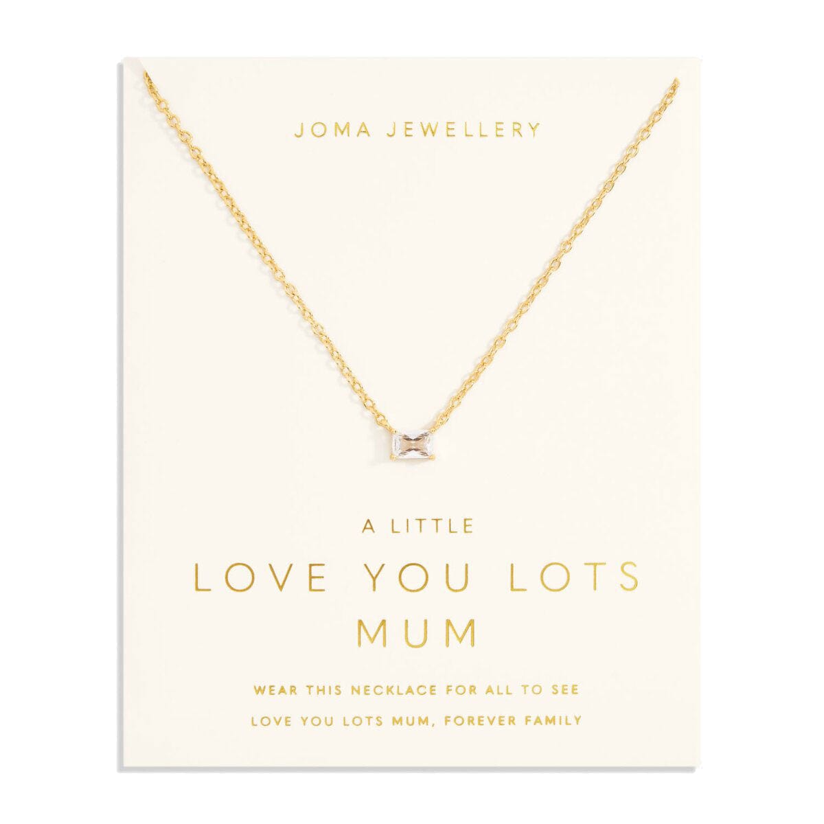 Joma Jewellery Necklace Joma Jewellery A Little Love From Your Little Ones 'Love You Lots Mum' Necklace