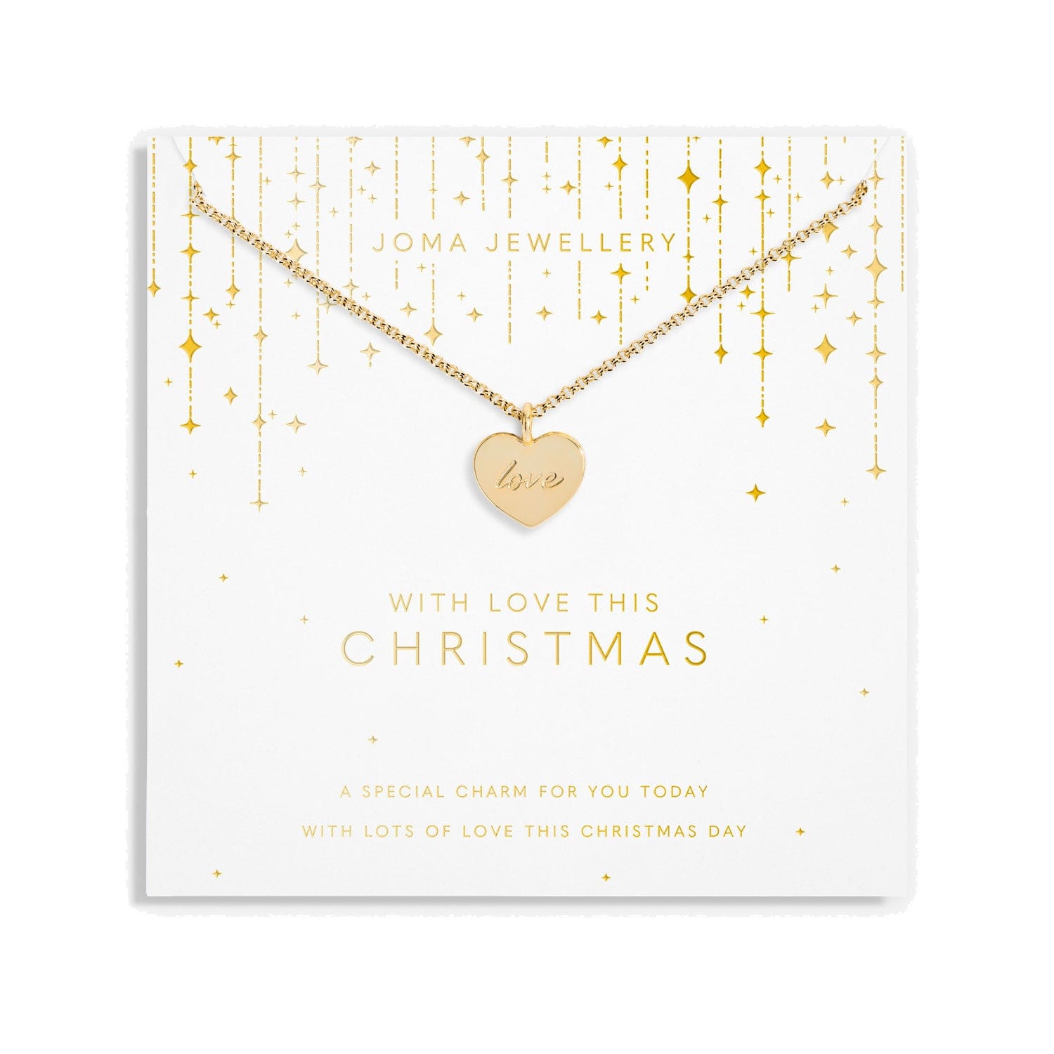 Joma Jewellery Necklace Joma Jewellery Gold Necklace - With Love This Christmas