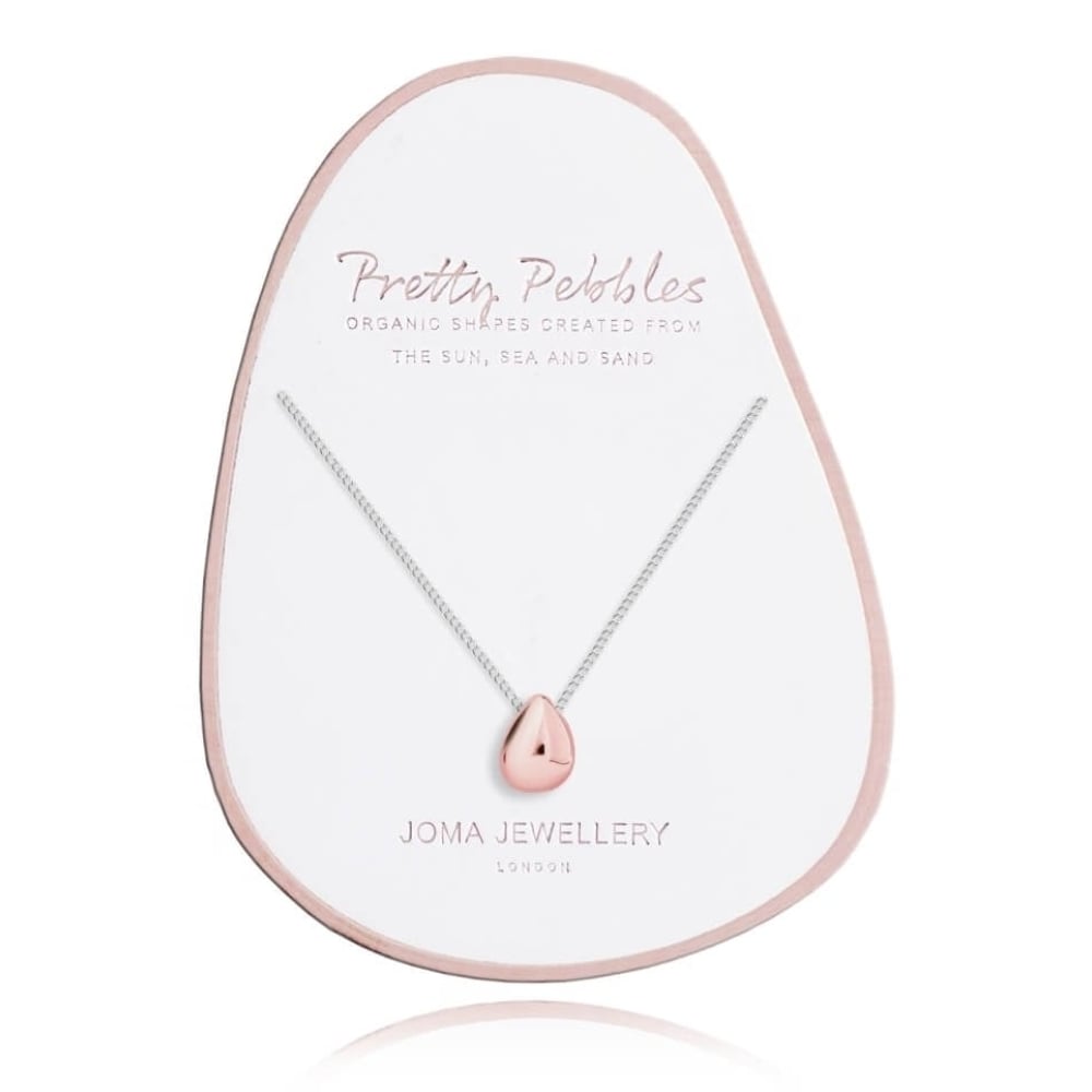 Joma Jewellery Necklace Joma Jewellery Necklace - Pretty Pebbles Rose Gold Pebble