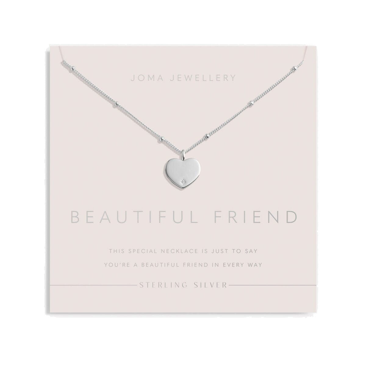 Joma Jewellery Necklace Joma Jewellery Sterling Silver Necklace - Beautiful Friend