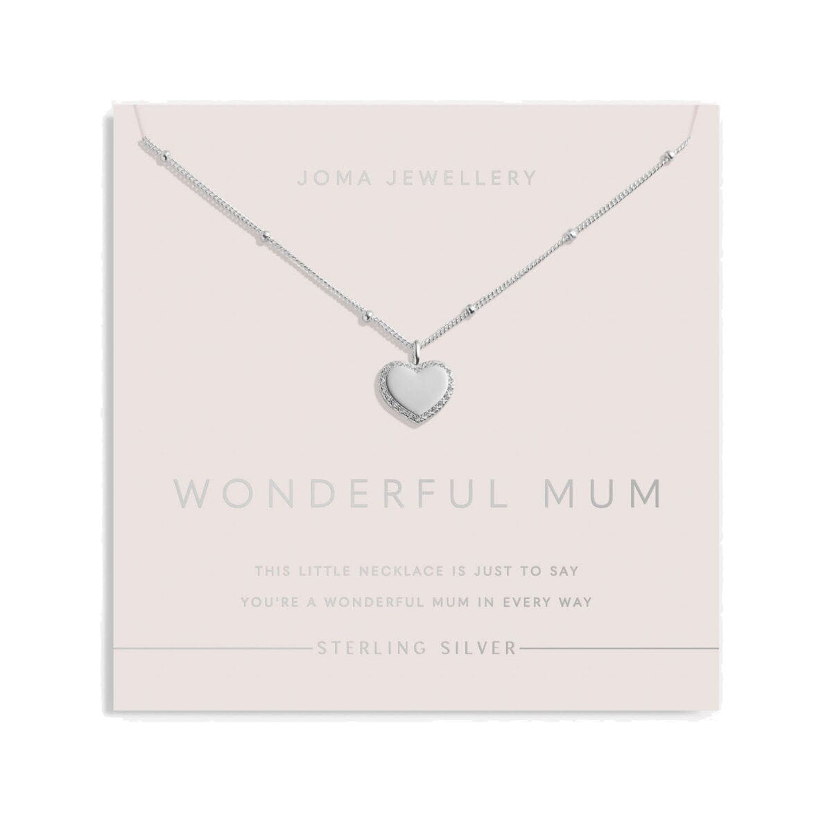 Joma Jewellery Necklace Joma Jewellery Sterling Silver Necklace - Wonderful Mum