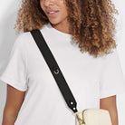 Katie Loxton Bag Strap Katie Loxton Vegan Leather Bag Strap - Black/Off-White/Light Taupe/Tan