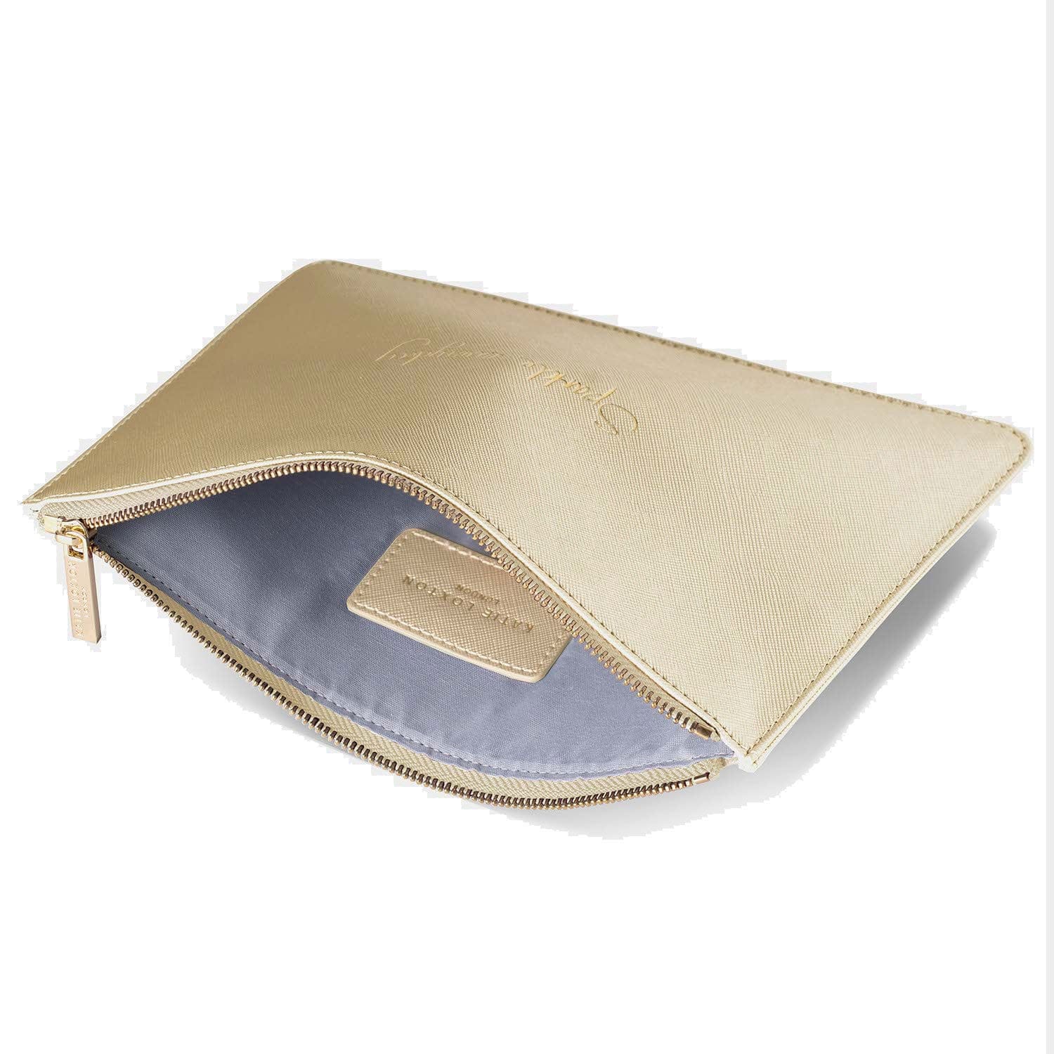 Katie Loxton Metallic Gold Sparkle Everyday Perfect Pouch