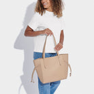 Katie Loxton Tote Bag Katie Loxton Ashley Tote Bag - Off White / Dusty Pink / Soft Sage / Light Taupe