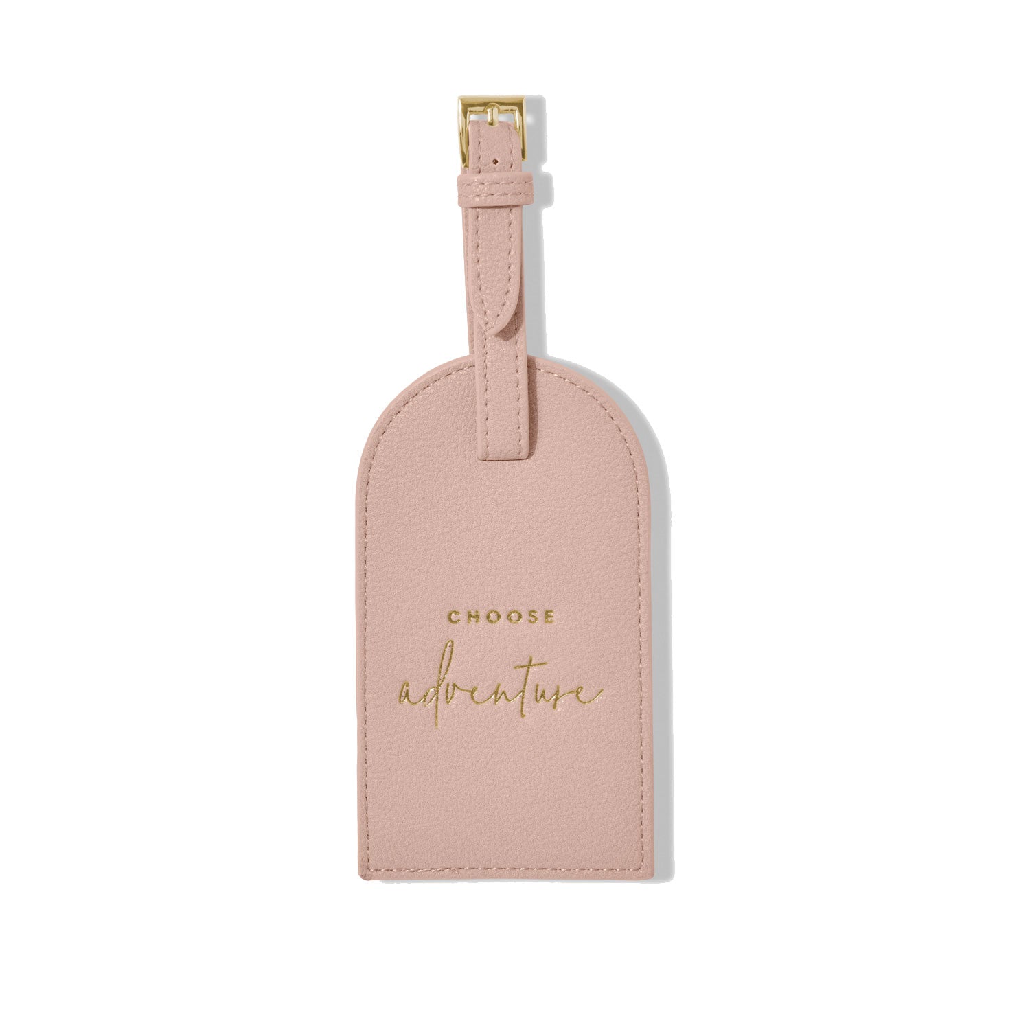 Katie Loxton Travel Accessories Katie Loxton Luggage Tag - Choose Adventure - Dusty Pink